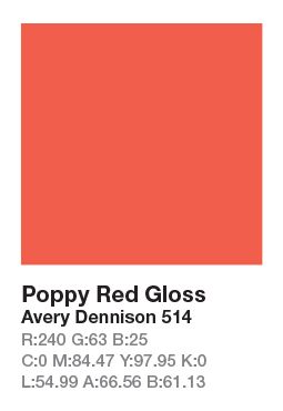 Avery 514 Poppy Red